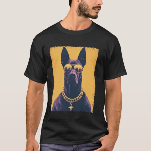 Grappige Dobermann Trendy Mode T-shirt (Voorkant)