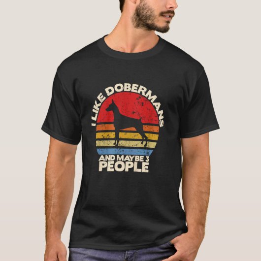 Grappige Dobermannliefhebber, Dobermann-eigenaar, T-shirt (Voorkant)