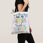Grappige Docent Cijfergeven Tote Bag (Dichtbij)