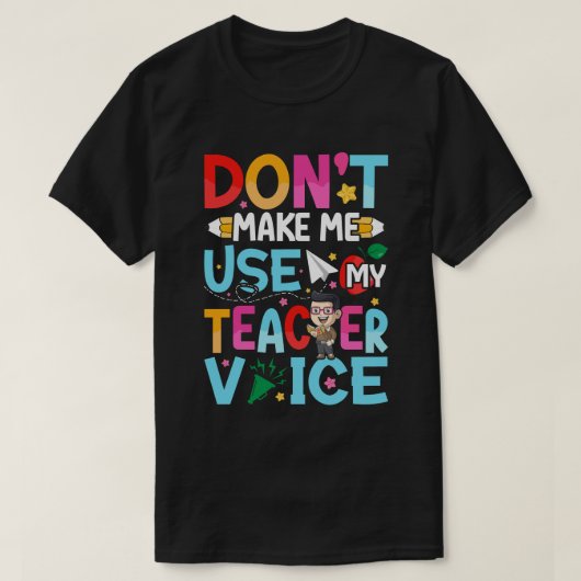 Grappige Docenten Citaten T-shirt (Design voorkant)