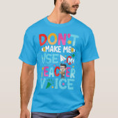 Grappige Docenten Citaten T-shirt (Voorkant)