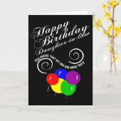 Grappige dochter in de wet gelukkige verjaardagswe kaart (Gele Bloem)