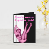 Grappige dochtersmoederdag kaart (Gele Bloem)