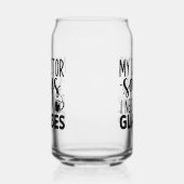 Grappige Doctor bril woord art Blikvorm Glas (Links)