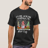 Grappige Doctor van Fysiotherapie Kerstmis DPT XMA T-shirt (Voorkant)