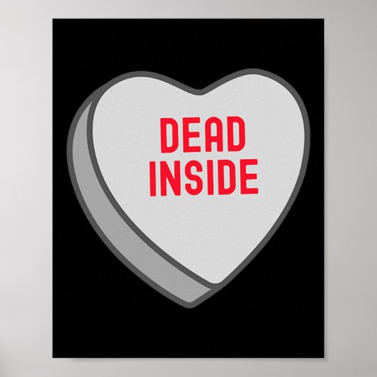 Grappige Dode Binnen Candy Zoete Hart Grappige Val Poster (Voorkant)