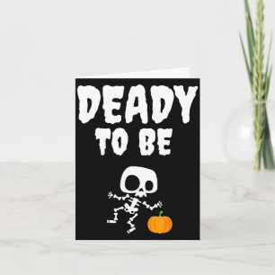 Grappige Dode om Papa Te Zijn Halloween Zwangersch Kaart