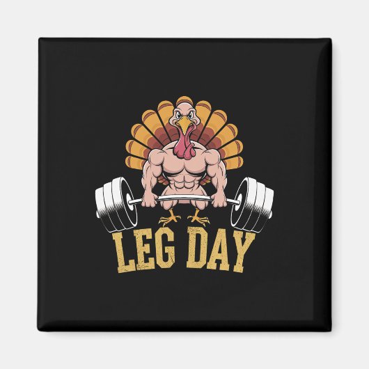 Grappige dode tillende kalkoen thanksgiving been d magneet (Voorkant)