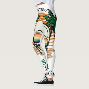 Grappige Dode Vermoeide Nog Steeds Chillen Retro S Leggings