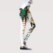 Grappige Dode Vermoeide Nog Steeds Chillen Retro S Leggings (Rechts)