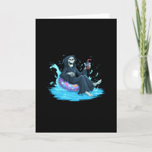 Grappige Dodelijke Vakantie Kledij Voor Zwembadrin Kaart