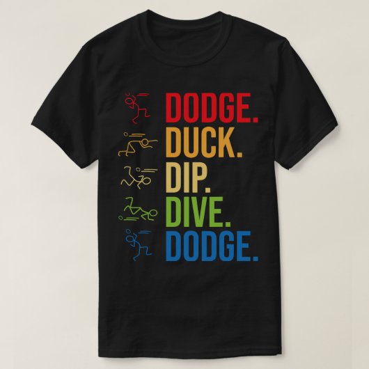 Grappige Dodgeball Speler Ball Game Dodgeballer T-shirt (Design voorkant)