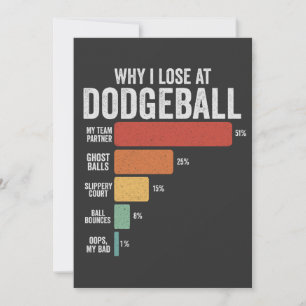 Grappige Dodgeball Sport Waarom ik verlies bij Dod Save The Date