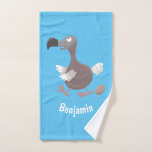 Grappige dodo vogel cartoon illustratie bad handdoek