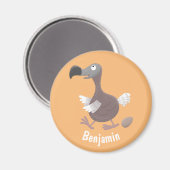 Grappige dodo vogel cartoon illustratie magneet (Voorkant / Achterkant)