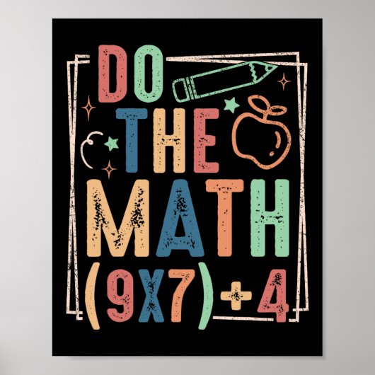 Grappige Doe De Rekening 67 Meme Zes Zeven Jongen  Poster (Voorkant)