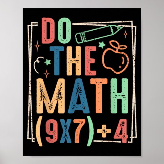 Grappige Doe De Rekening 67 Meme Zes Zeven Jongen  Poster (Voorkant)