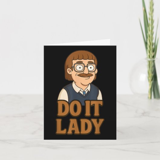 Grappige Doe Het Dame Kletspraat Humor Idee  Kaart (Voorkant)