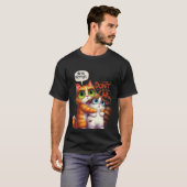 Grappige "Doe het niet Carl" kat op zijn 9e leven✨ T-shirt (Voorkant volledig)