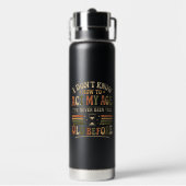 Grappige "Doe Mijn Leeftijd" Retro Sarcastische Waterfles (Achterkant)