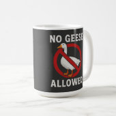 Grappige 'Doe Misdaad' Ganzen Mok - Chaotische Dom (Voorkant rechts)