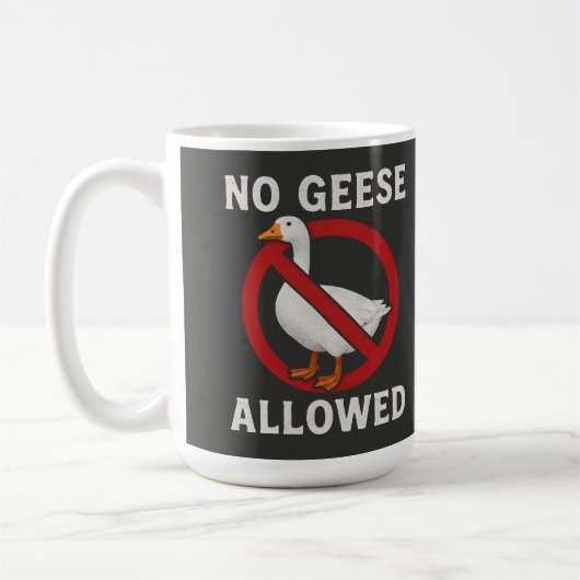 Grappige 'Doe Misdaad' Ganzen Mok - Chaotische Dom (Links)