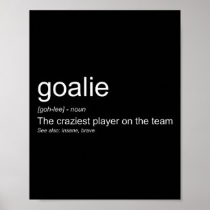 Grappige Doelman Definitie De Gekste Speler Op Poster