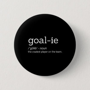 Grappige Doelman Keeper Definitie Voetbal Hockey P Ronde Button 5,7 Cm