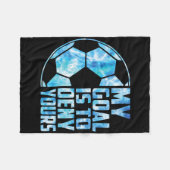 Grappige Doelman Voetbal Keeper Mijn Doel Is Om Te Fleece Deken (Voorkant (Horizontaal))
