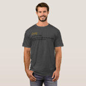 Grappige Dog Definition familie grappig T-shirt (Voorkant volledig)