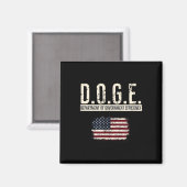 Grappige Doge Department of Government Efficiency Magneet (Voorkant / Achterkant)