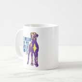 Grappige Dogge mok  (Voorkant links)