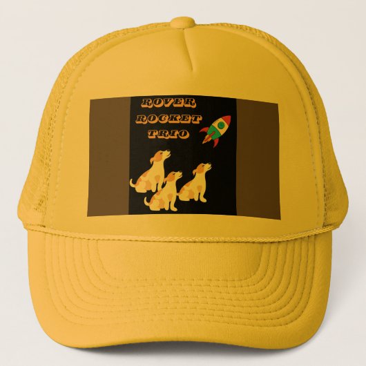 grappige Doggy Space Mission Trucker Pet (Voorkant)