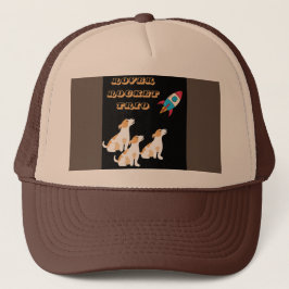 grappige Doggy Space Mission Trucker Pet