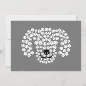 Grappige Doggy Verjaardagsfeestuitnodiging Kaart (Achterkant)