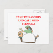 grappige dokter briefkaart (Voorkant / Achterkant)