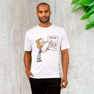 Grappige dokter die voet anatomie onderwijst t-shirt