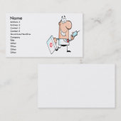 grappige dokter doc over de cartoon visitekaartje (Voorkant / Achterkant)