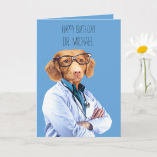 Grappige Dokter en Verjaardag Verpleegster Kaart