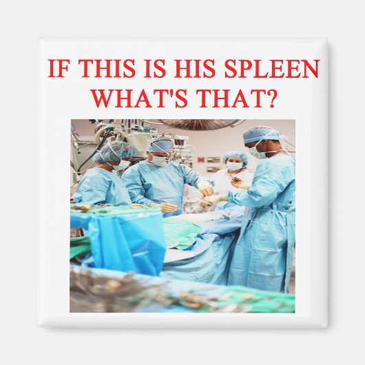 grappige dokter grap magneet (Voorkant)