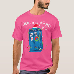 Grappige Dokter Ho Ho Ho Kerst Kleding familie T-shirt