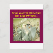 grappige dokter humor briefkaart (Voorkant)