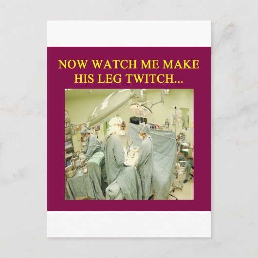 grappige dokter humor briefkaart (Voorkant)