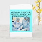 grappige dokter humor kaart (Gele Bloem)