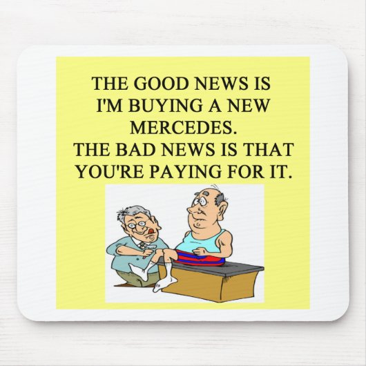 grappige dokter humor muismat (Voorkant)