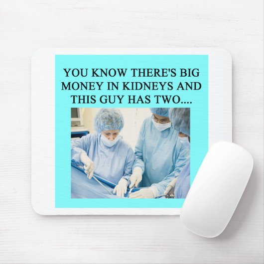 grappige dokter humor muismat (Met muis)