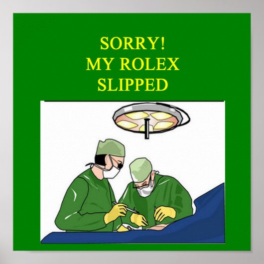 grappige dokter humor poster (Voorkant)