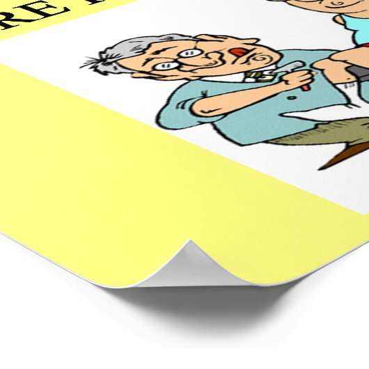grappige dokter humor poster (Hoek)