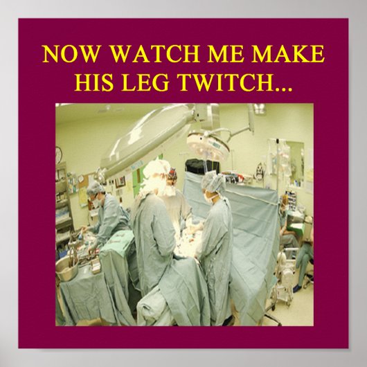 grappige dokter humor poster (Voorkant)