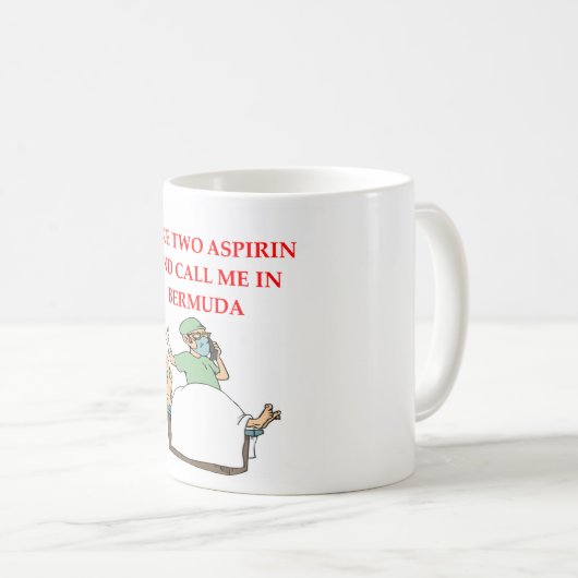 grappige dokter koffiemok (Voorkant rechts)